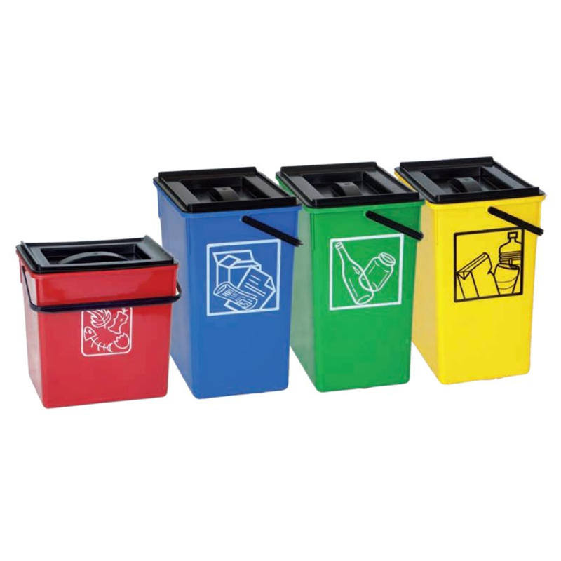 Fervik Cubo Basura Reciclaje Asa 12Lt Organico Ferreteria Casado